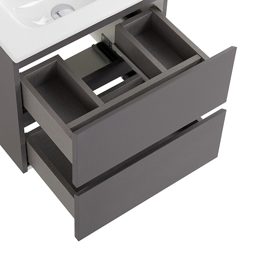 BelBagno Тумба с раковиной Kraft 39-50 подвесная Темно-Серый матовый с раковиной BB500/390ETL – картинка-5